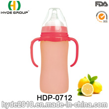 Bouteille en plastique de alimentation de bébé de catégorie comestible sans BPA (HDP-0712)